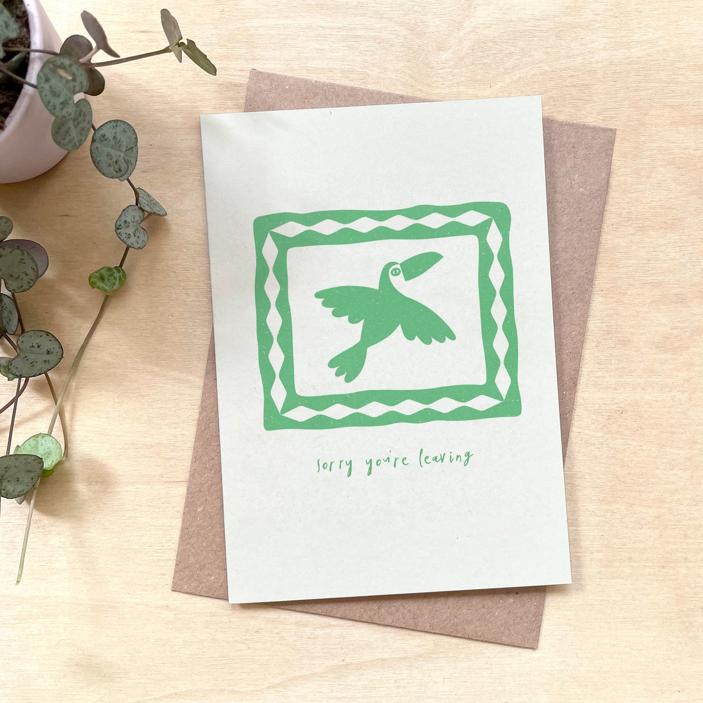 Toucan - Recycled Coffee Cup Leaving Card