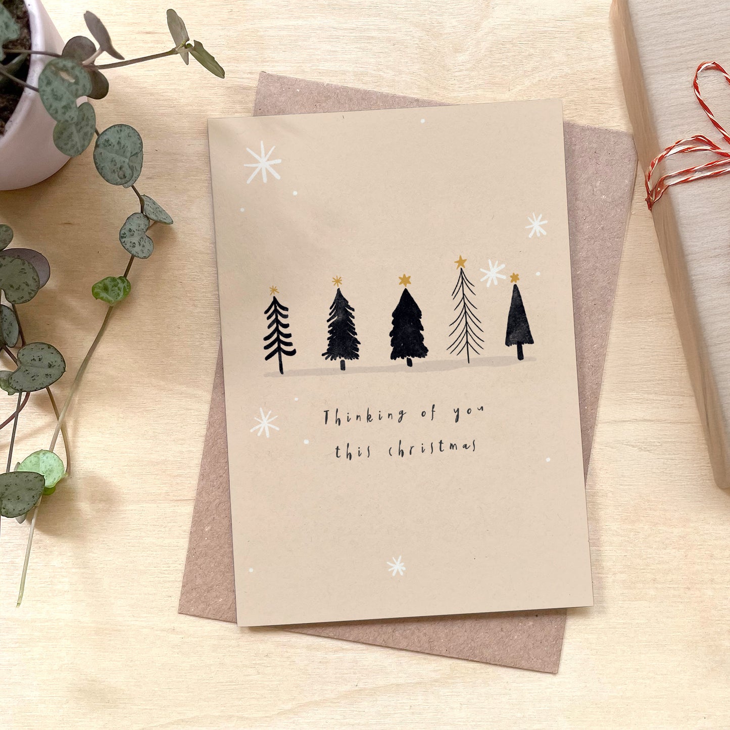 Thinking of You Recycled Coffee Cup Card